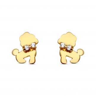 DAINTY PUPPY STUD EARRING