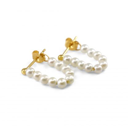 ASTER PEARL LOOP EARRING