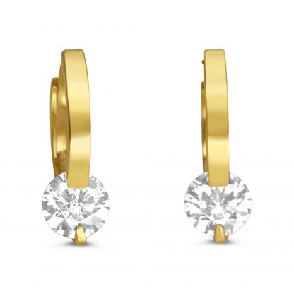 SAMANTHA DAIMANTE BUCKLE LOOP EARRING
