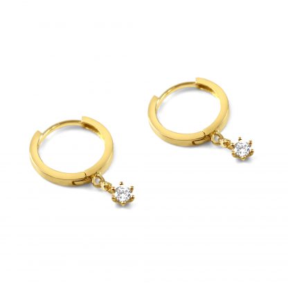 SHORT CHAIN BUCKLE LOOP EARRING