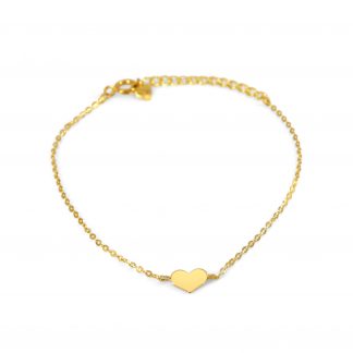 HEART CHARM CHAIN BRACELET