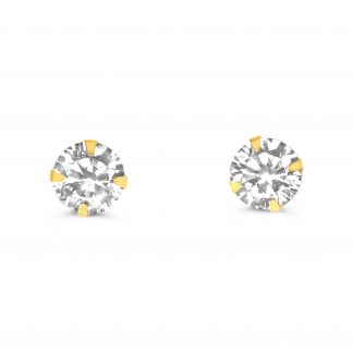 DAINTY CLASSIC ROUND STUD EARRING