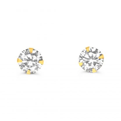 DAINTY CLASSIC ROUND STUD EARRING