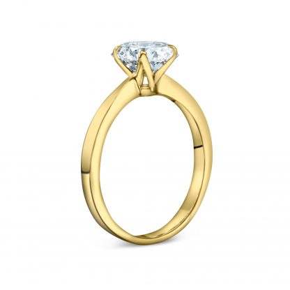 MOISSANITE ROUND BRILLIANT CLASSIC 4 PRONG - Image 5