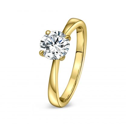 MOISSANITE ROUND BRILLIANT CLASSIC 4 PRONG - Image 4